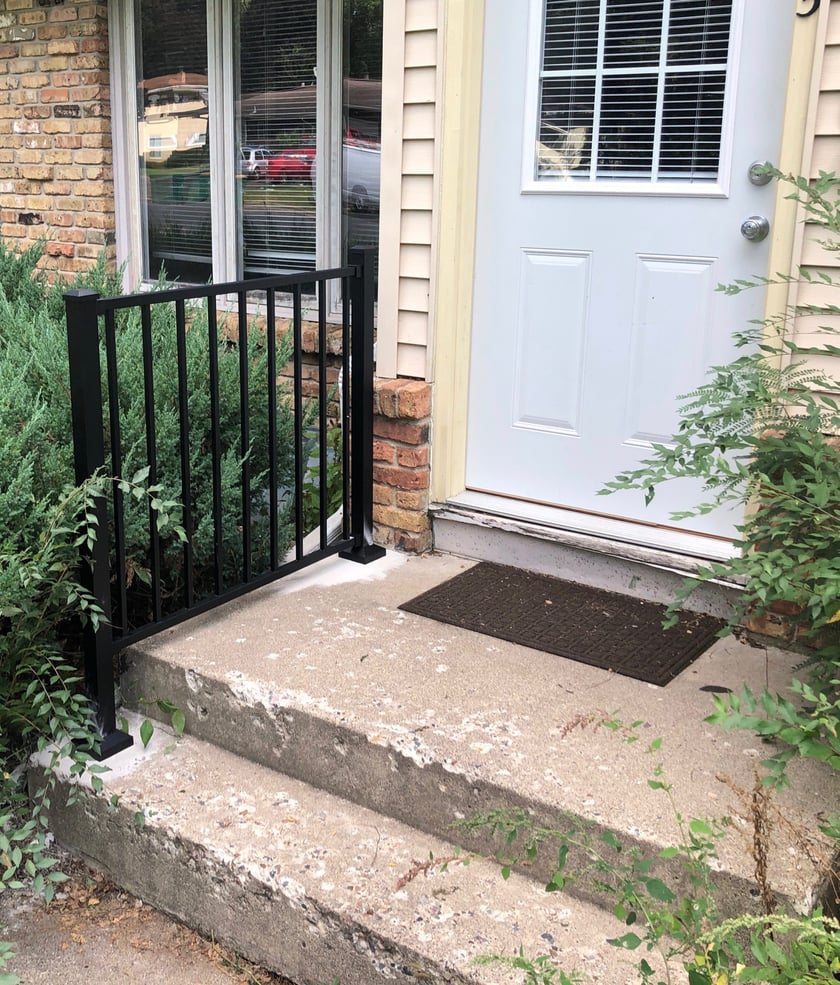 APA installed hand rail
