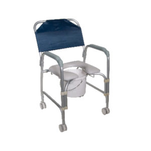 Rolling Shower Chair with Commode